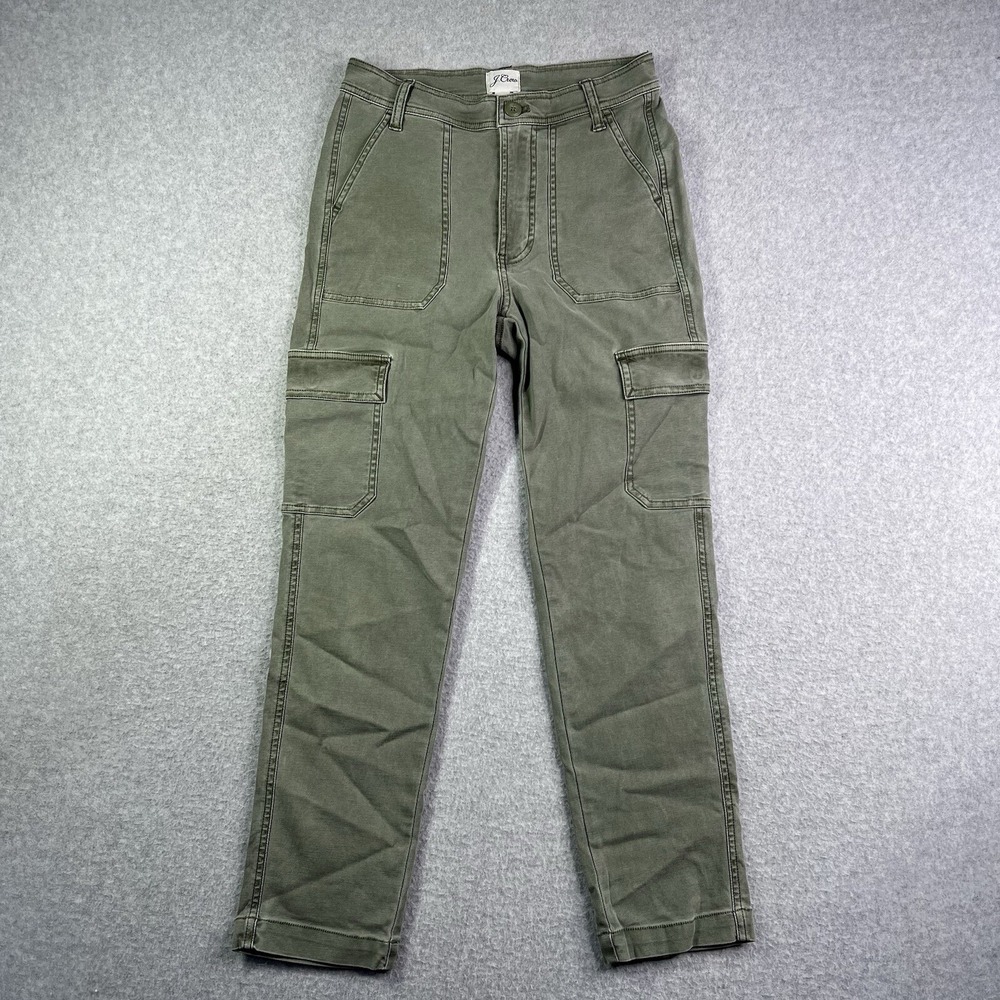 J Crew Cargo Pants Women's 23 Light Canvas (25x24.5) 6-Pocket Straight READ